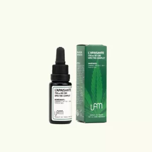 Huile de CBD 750mg Spectre Complet L'Apaisante La Ferme Médicale