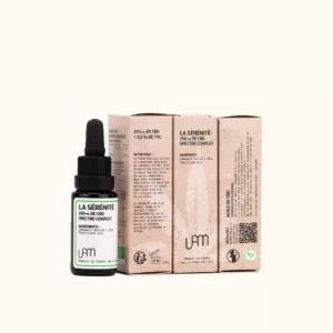 Huile de CBD 250mg Spectre Complet La Sérénité La Ferme Médicale
